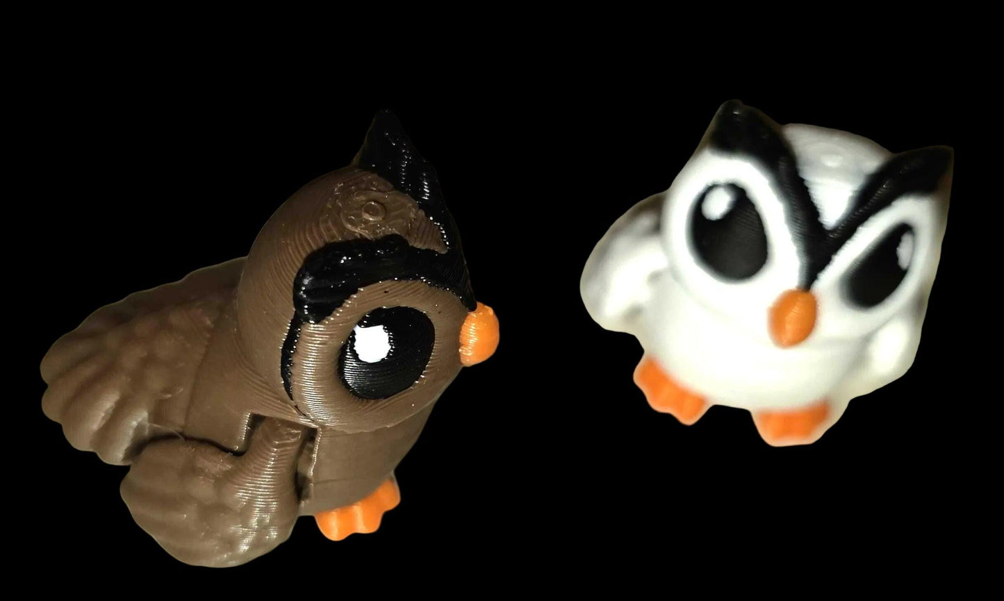 Toy Woodland Hatchling Owl Toy Pack, Cinderwing3D Design