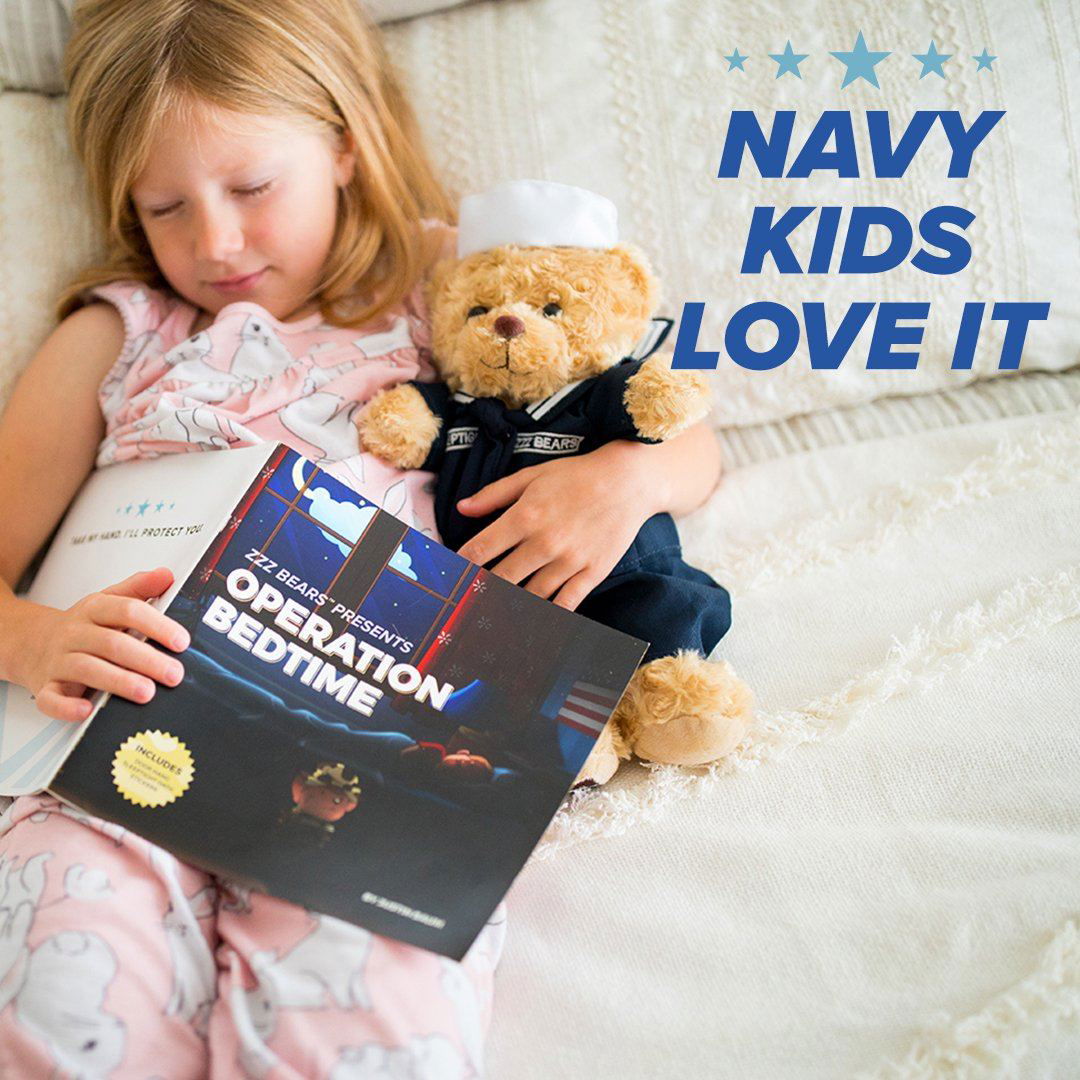 Navy Teddy Bear Personalized Bundle
