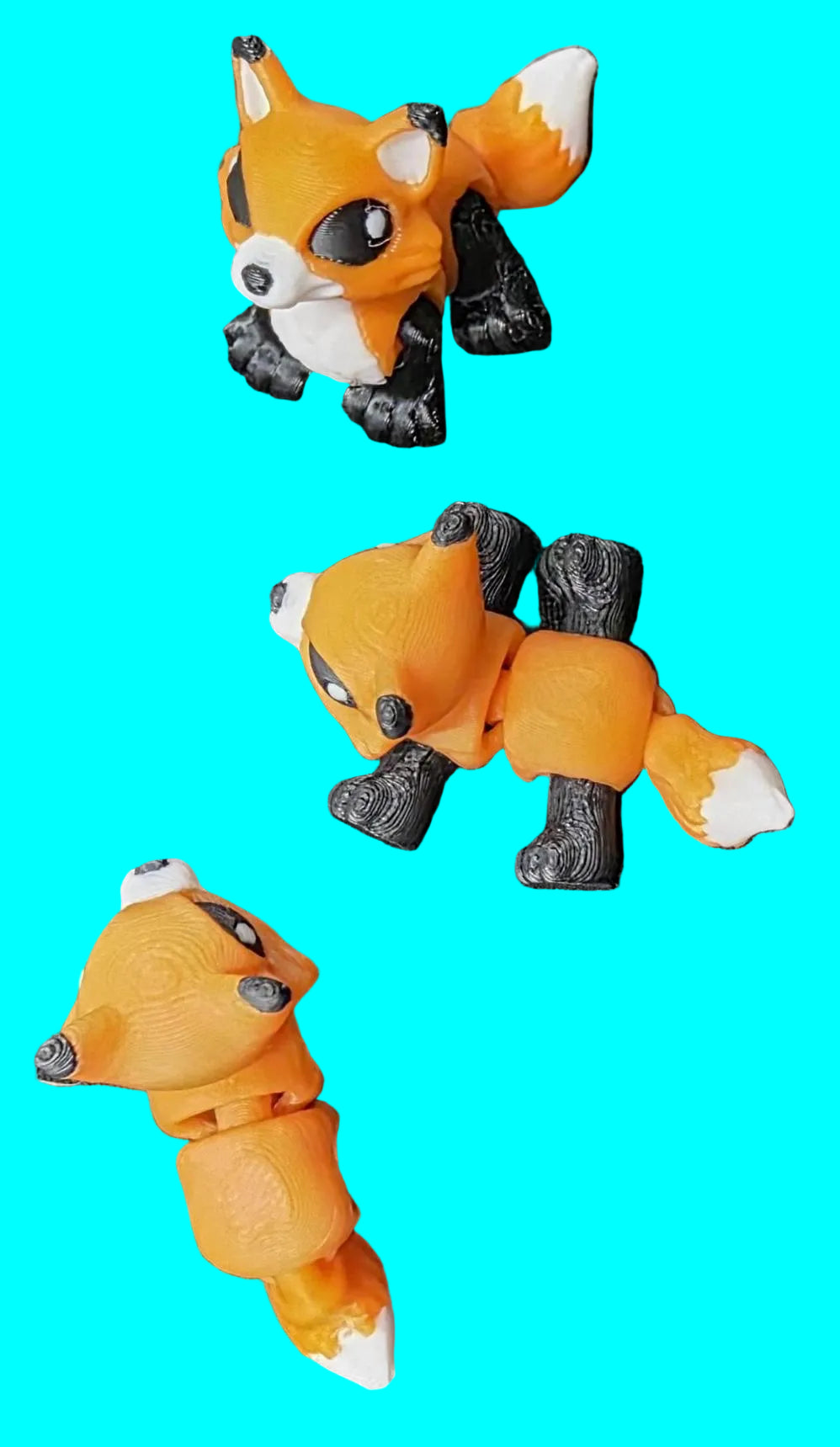 Jumbo Toy Woodland Fox Toy Pack, Cinderwing3D Design