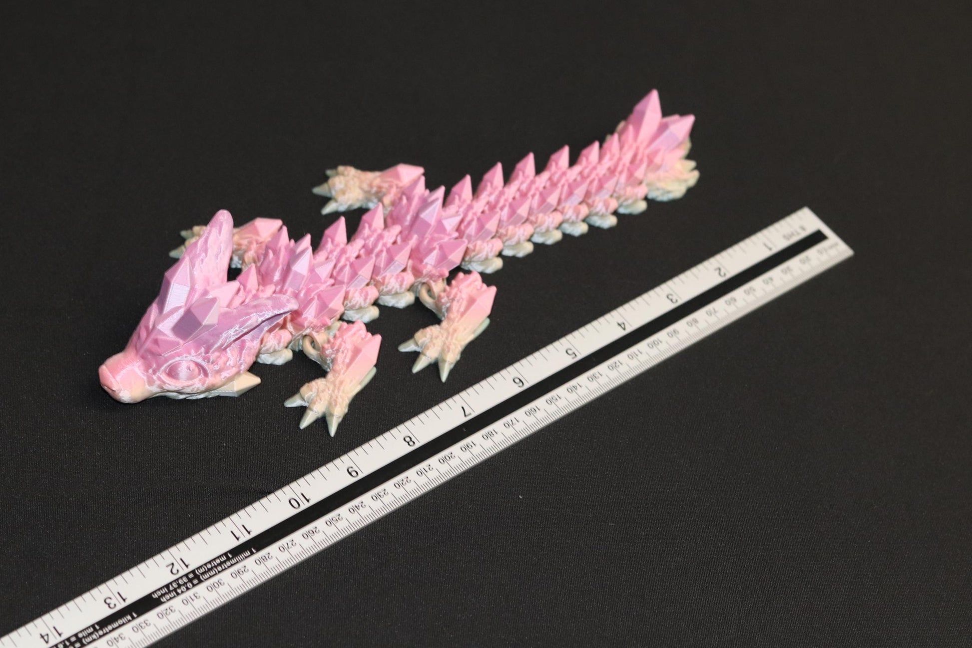Toy Crystal Land Dragon Flexible 12 inches Medium