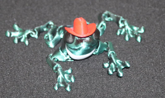 Cowboy Frog Articulated Toy