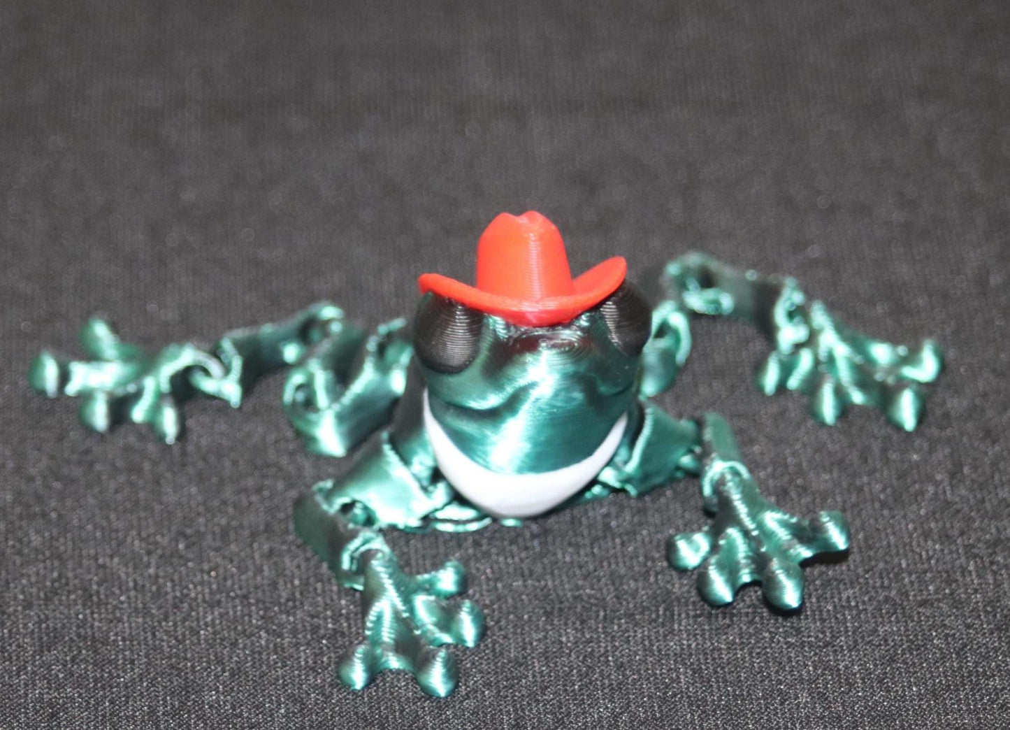Cowboy Frog Articulated Toy
