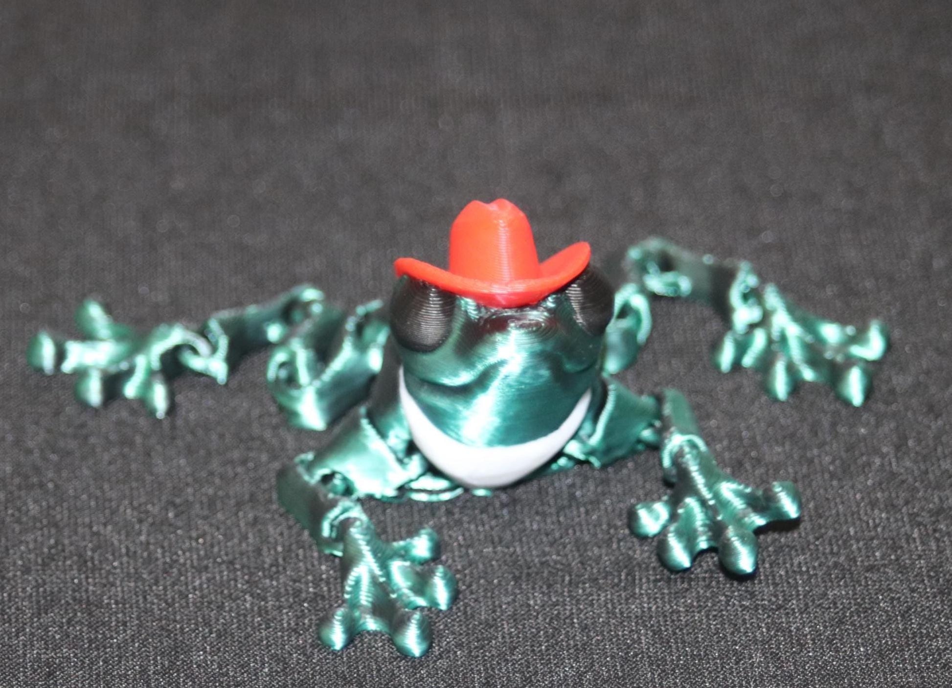 Cowboy Frog Articulated Toy