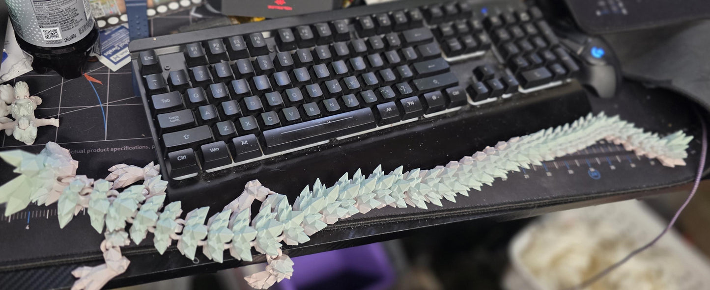 Toy Articulated Crystal Dragon 2025 Anniversary