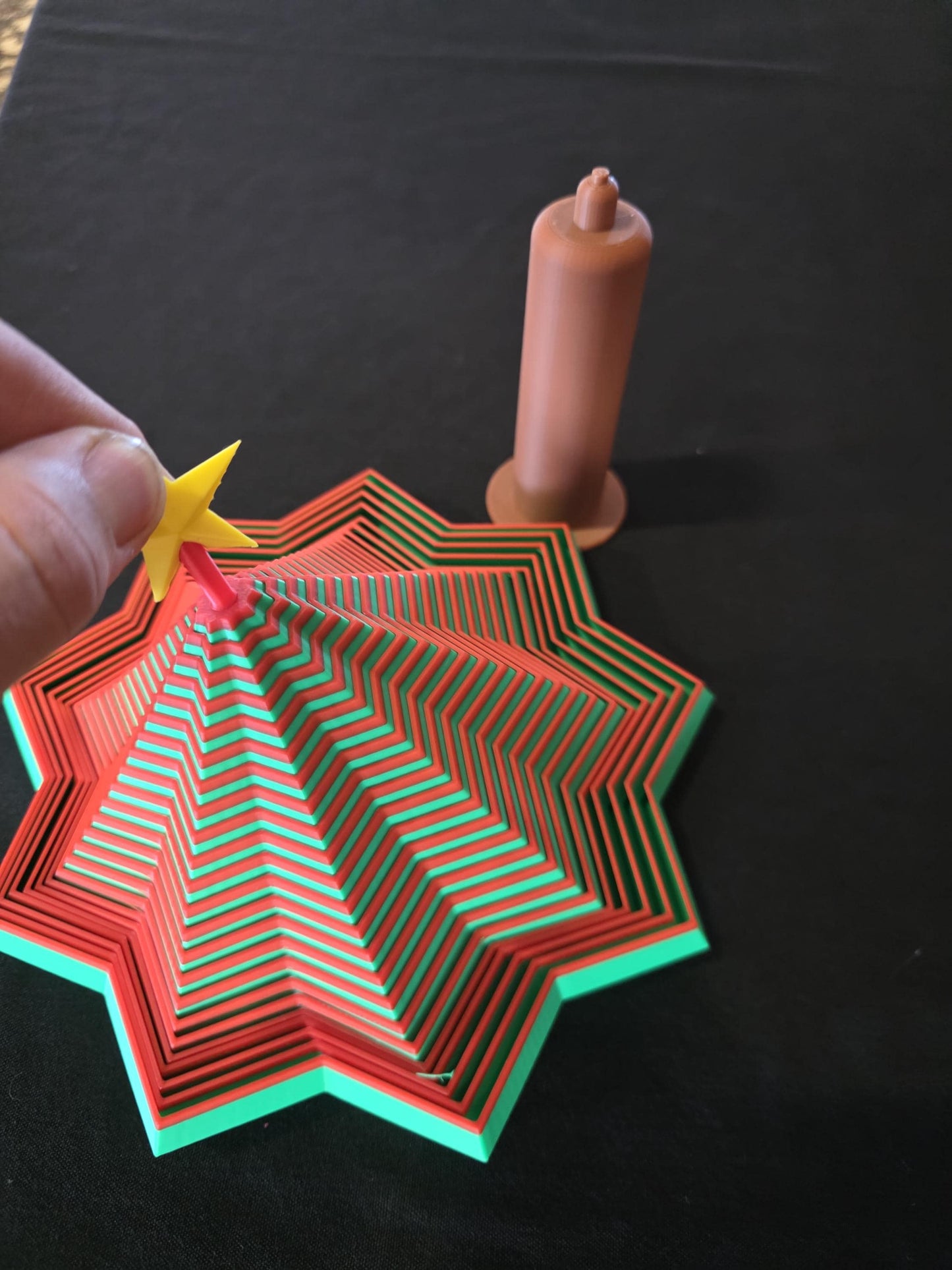 Star Tree Fidget Spinner with Trunk and Star