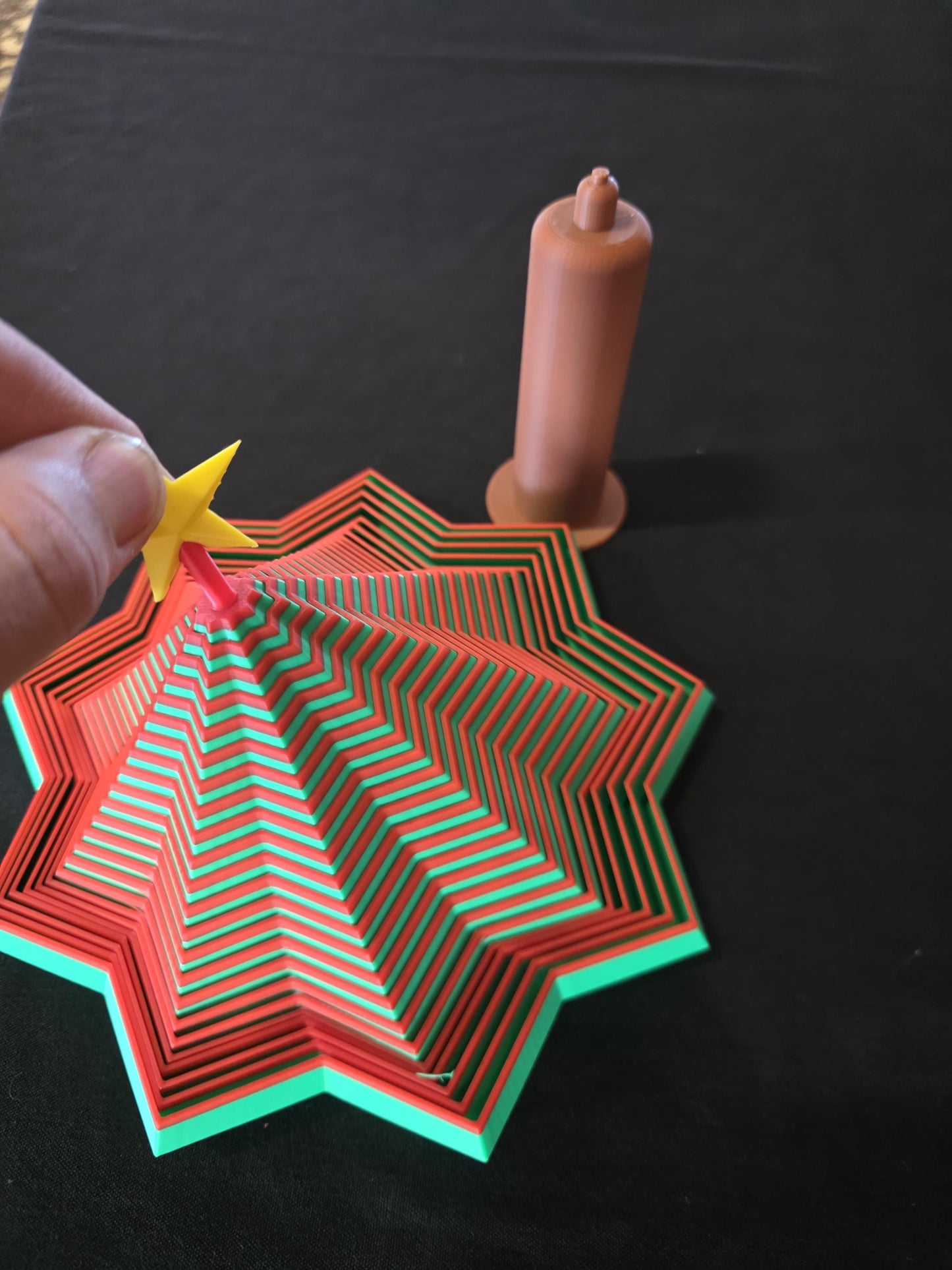 Star Tree Fidget Spinner with Trunk and Star