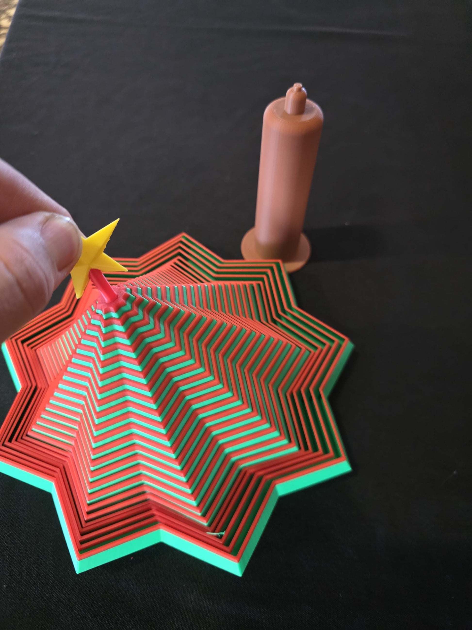 Star Tree Fidget Spinner with Trunk and Star