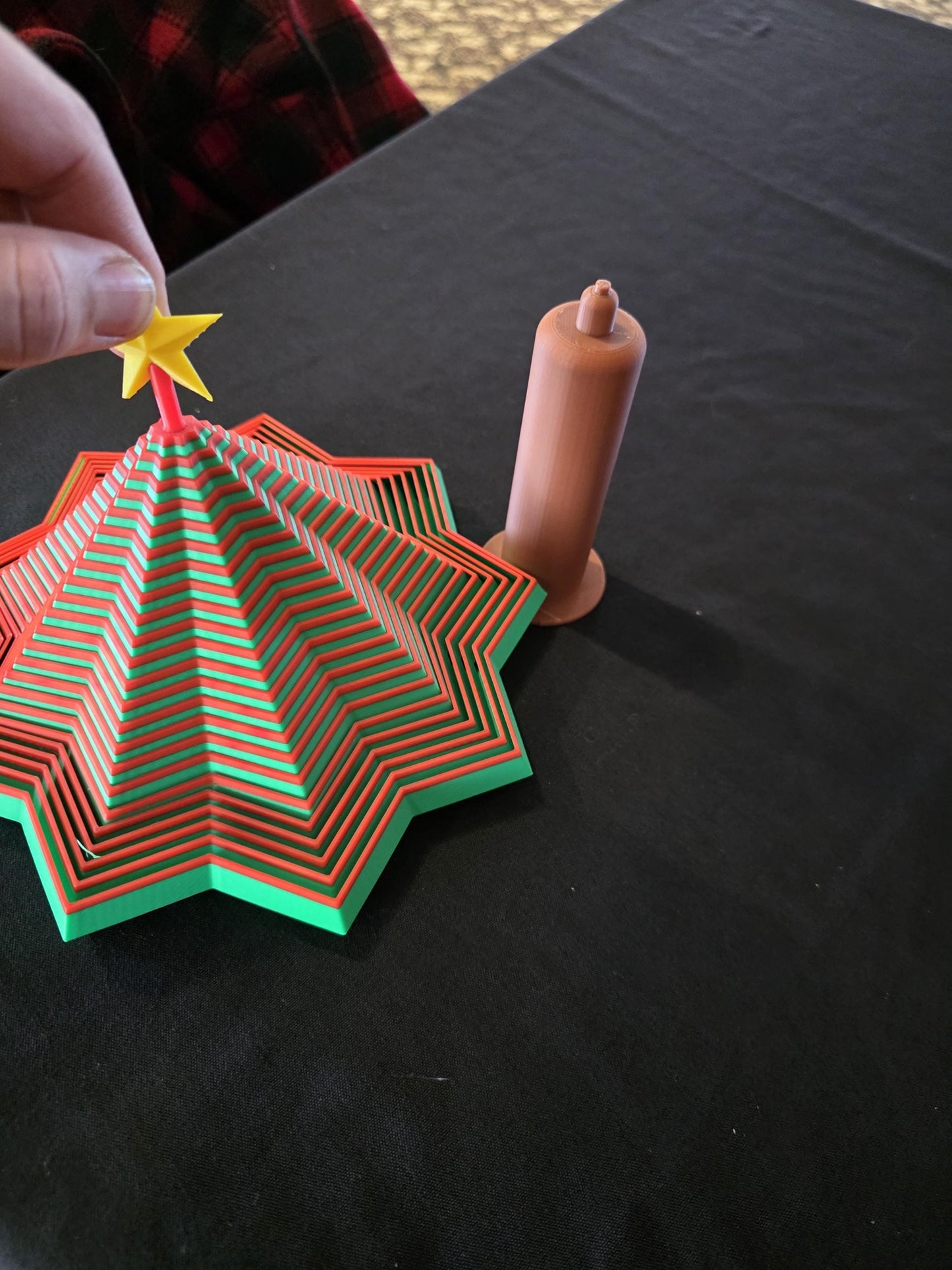 Star Tree Fidget Spinner with Trunk and Star