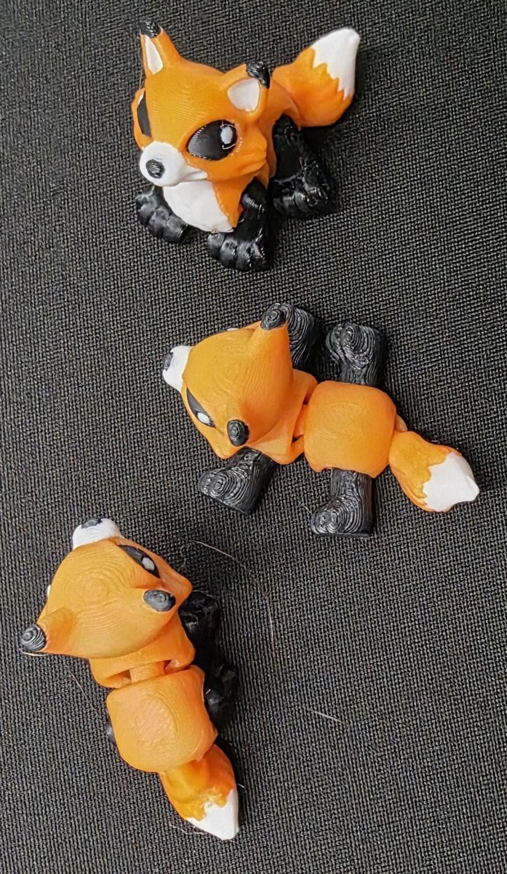 Jumbo Toy Woodland Hatchling Fox Toy Pack, Cinderwing3D Design