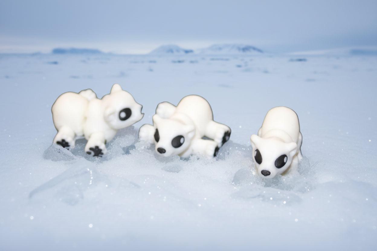 Toy Flexible Polar Bear Hatchling