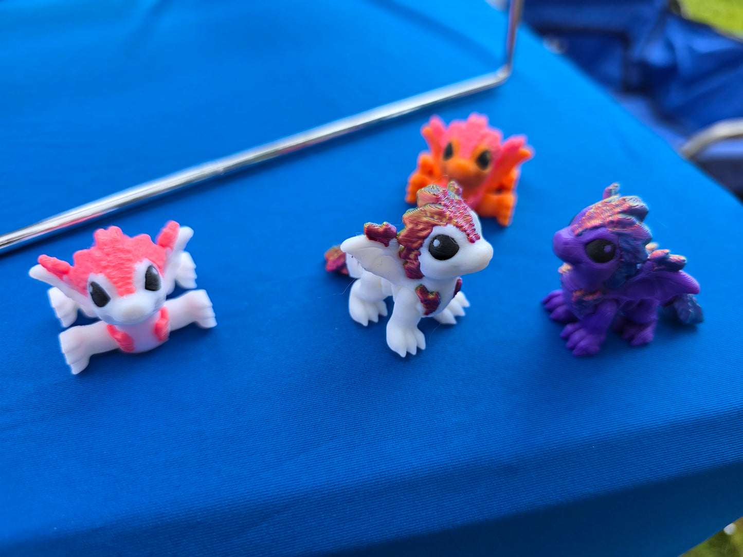 Toy Tiny Crystal Dragon Hatchling, Articulated