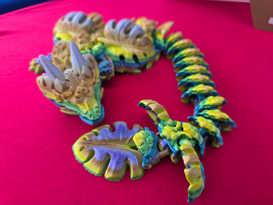 Toy Monstera Leaf Dragon, Articulated Single Color