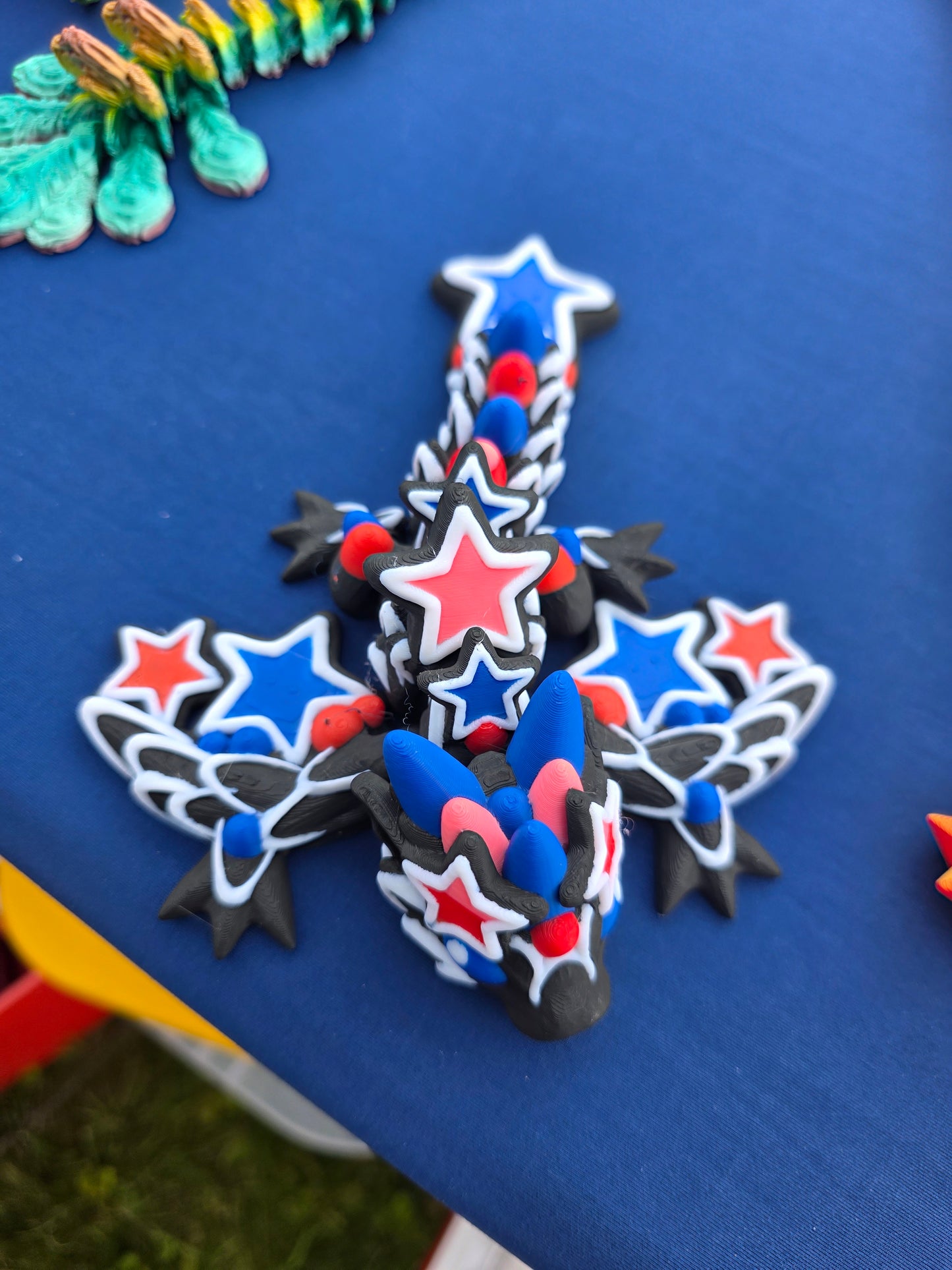 Toy Flying Stars Dragon, articulated, Wings, Posable